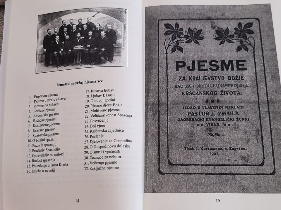 NOVO! Pretisak evangeličke pjesmarice "Pjesme za kraljevstvo Božje" iz 1907. godine