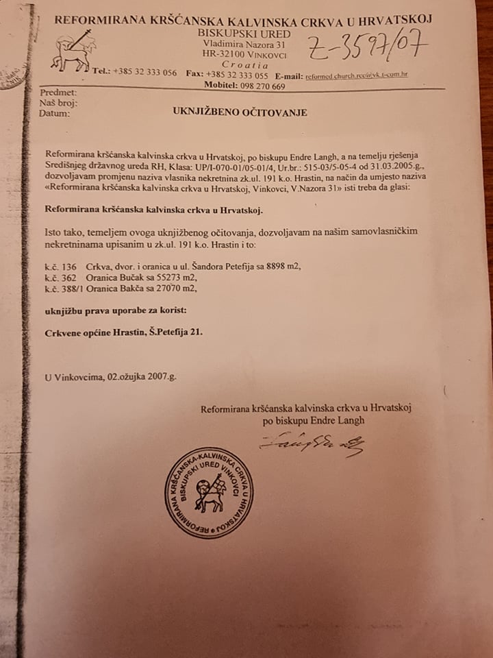 Reformatska crkvena općina Hrastin
