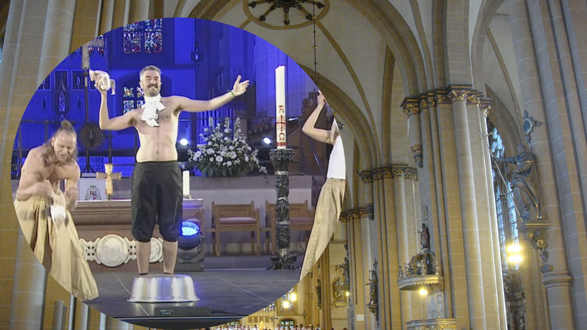 skandalozan performans u katoličkoj katedrali