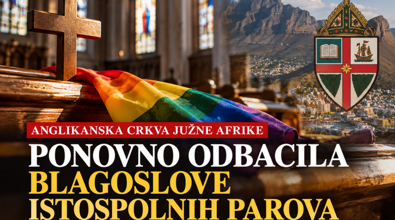 Anglikanska Crkva Južne Afrike ponovno odbacila blagoslove istospolnih parova